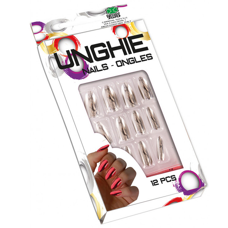 UNGHIE ARGENTO METALIZZATE 09307