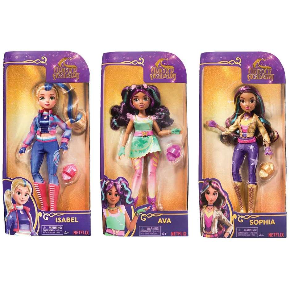 UNICORN ACADEMY FASHION DOLLS 3 ASS. 6067155