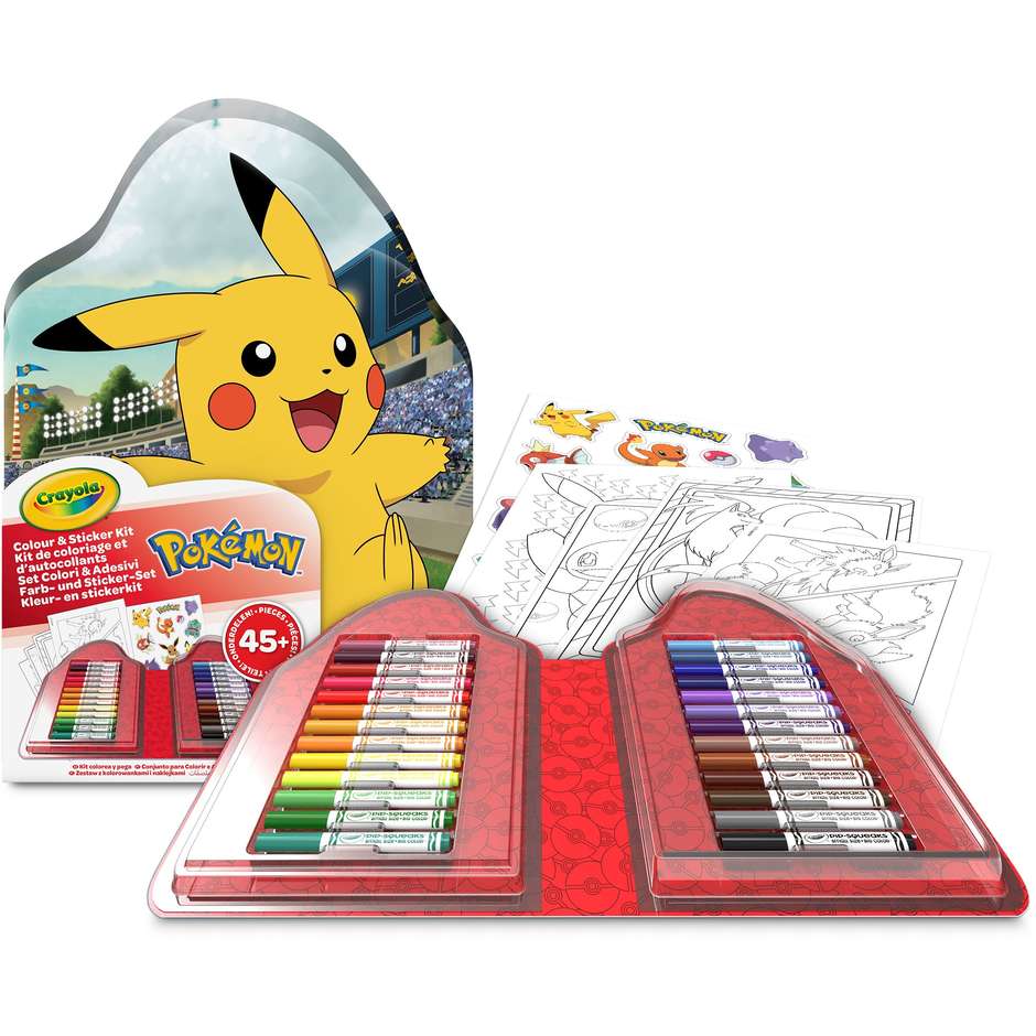 VALIGETTA COLORI & ADESIVI POKEMON 04-0785
