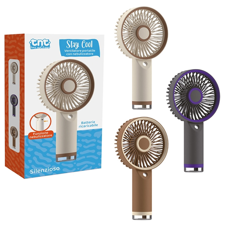 VENTILATORE PORTATILE CONNEBULIZZATORE 92145