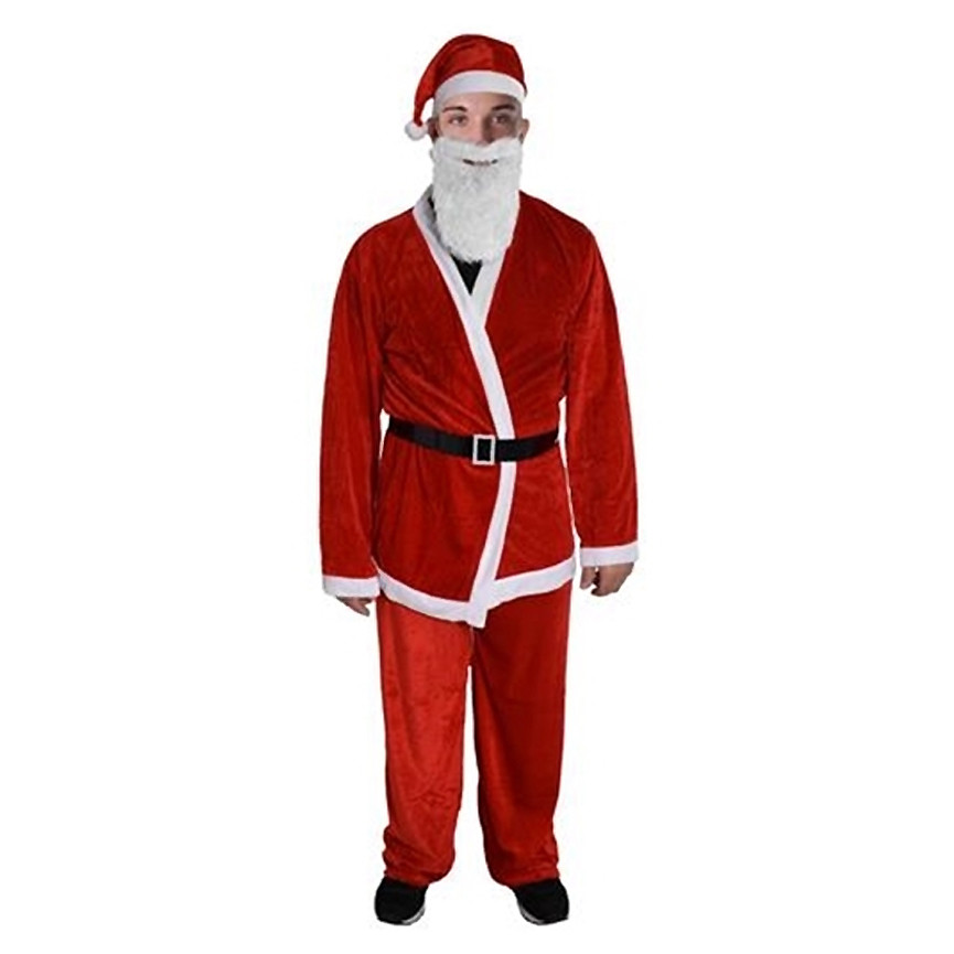 VESTITO BABBO NATALE ADULTI VELLUTO 20010