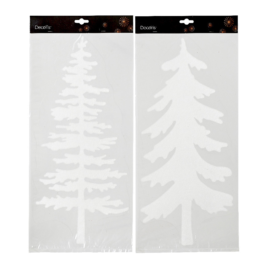 VETROFANIE ALBERI BIANCHI 23X49CM