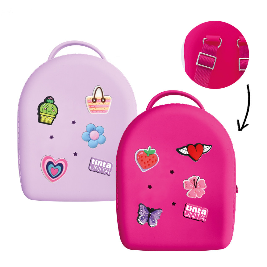 ZAINO MINI SILICONE C/PINS 16X21X6 T.UNITA CLICK