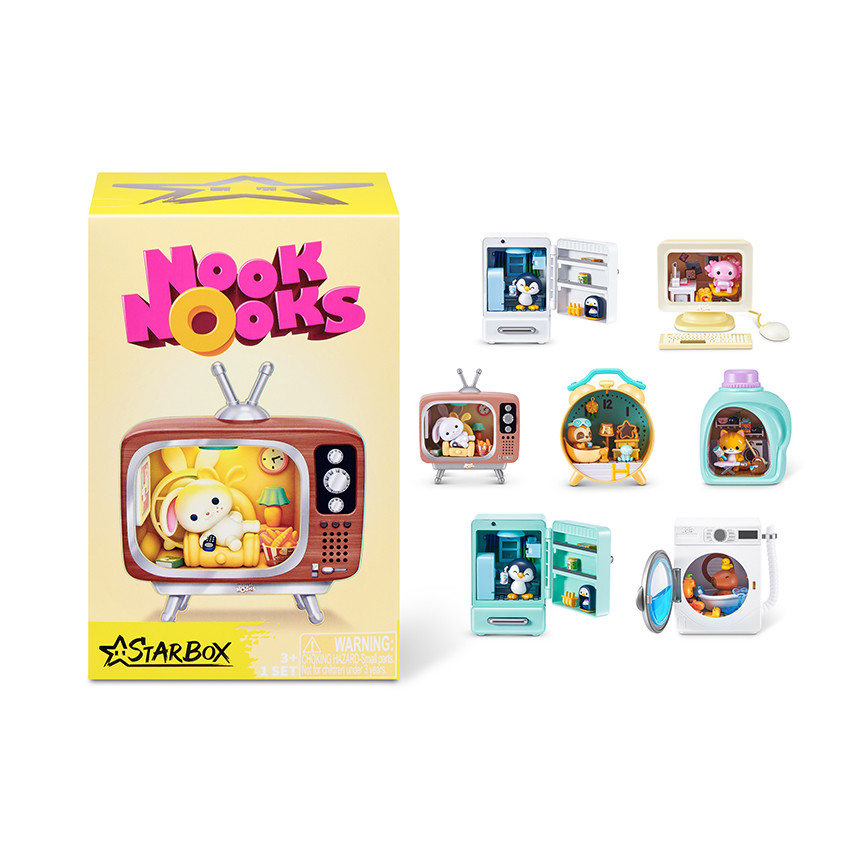 ZURU NOOK NOOKS S1 BLIND BOX DISPLAY DA BANCO