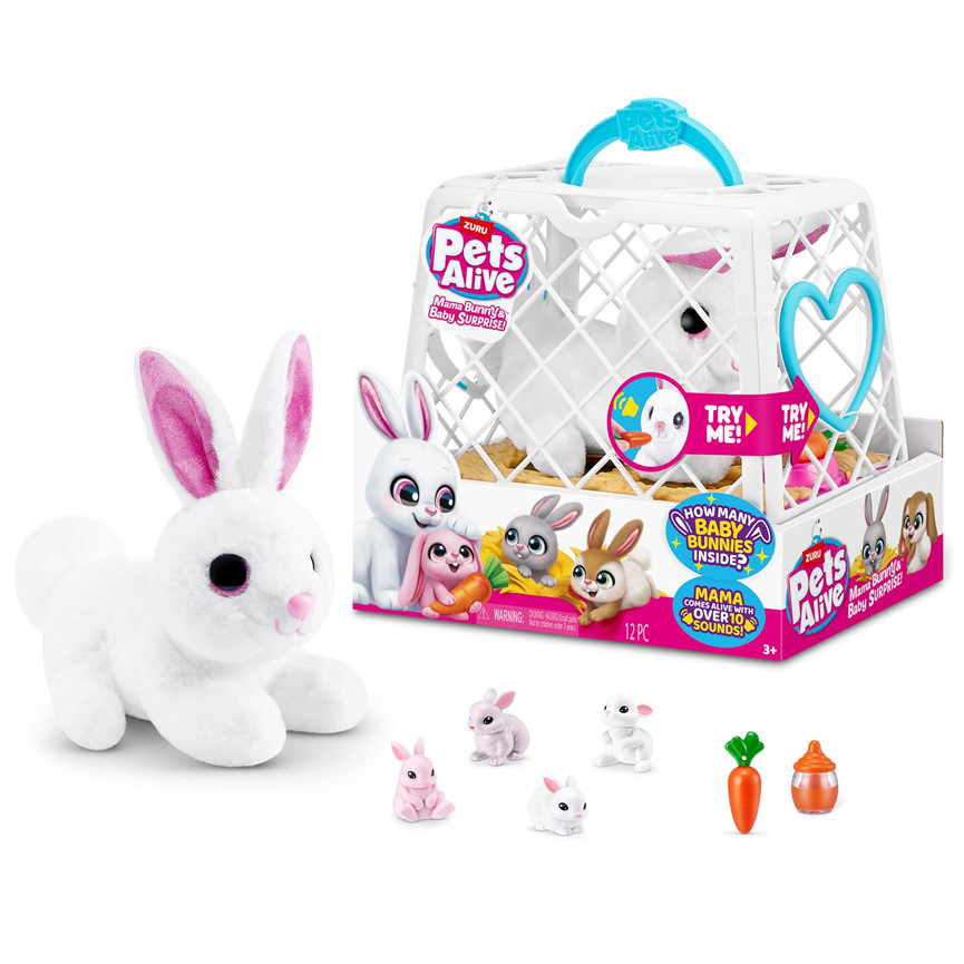 ZURU PETS ALIVE MAMA E BABY SURPRISE BUNNY 9554
