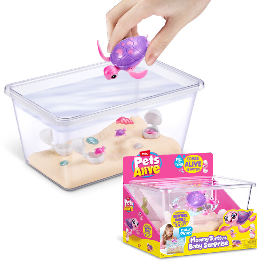 ZURU PETS ALIVE MAMA E BABY SURPRISE TURTLE 9560