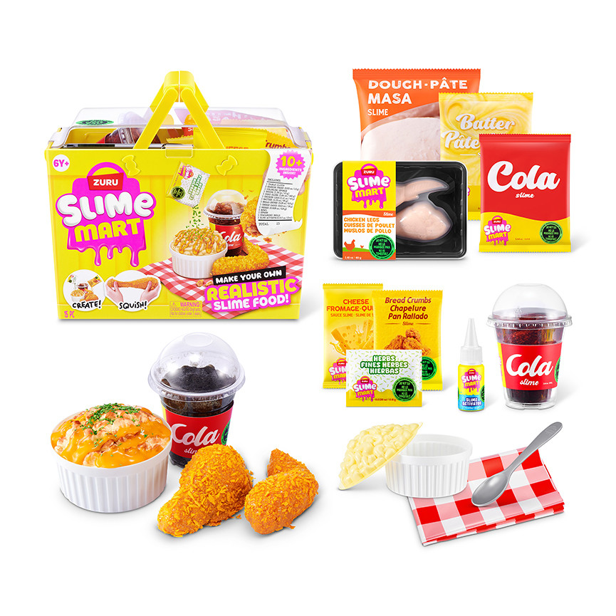 ZURU SLIME MART SHOP. BAGSMALL BASKET FAST FOOD