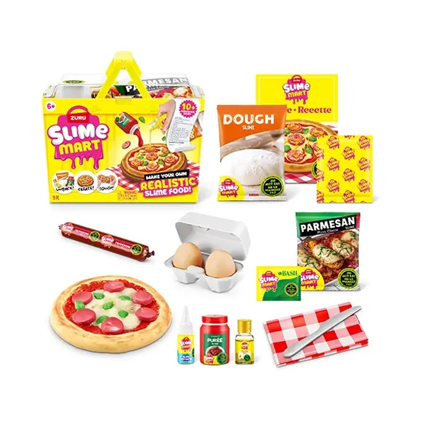 ZURU SLIME MART SHOPPING BAG BASKET PIZZA