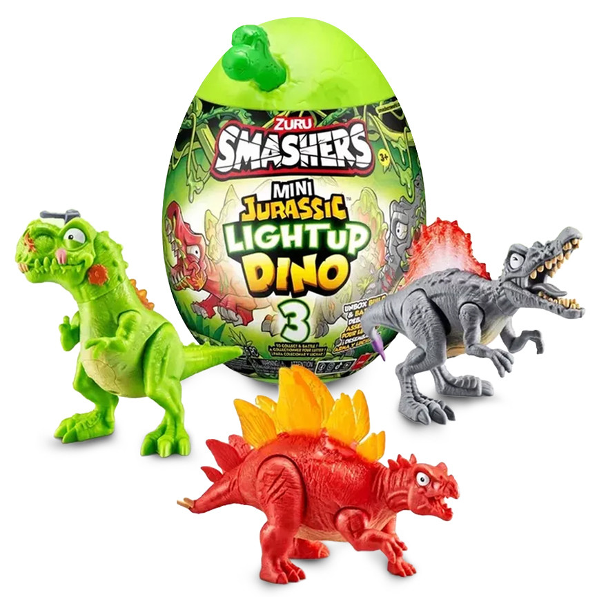 ZURU SMASHERS MINI JURASSIC LIGHT UP DINO 74107