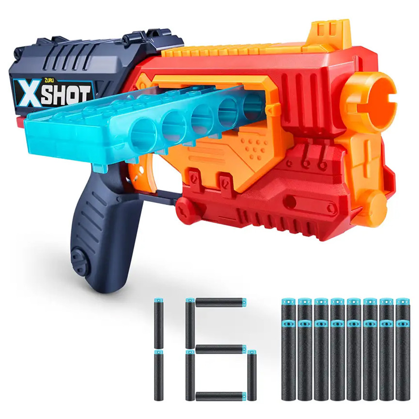 ZURU X SHOT REFLEX 6 CON 16 DARDI 36433